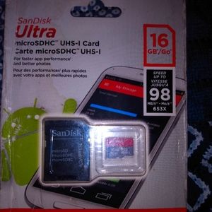 SanDisk mini SD card and reader